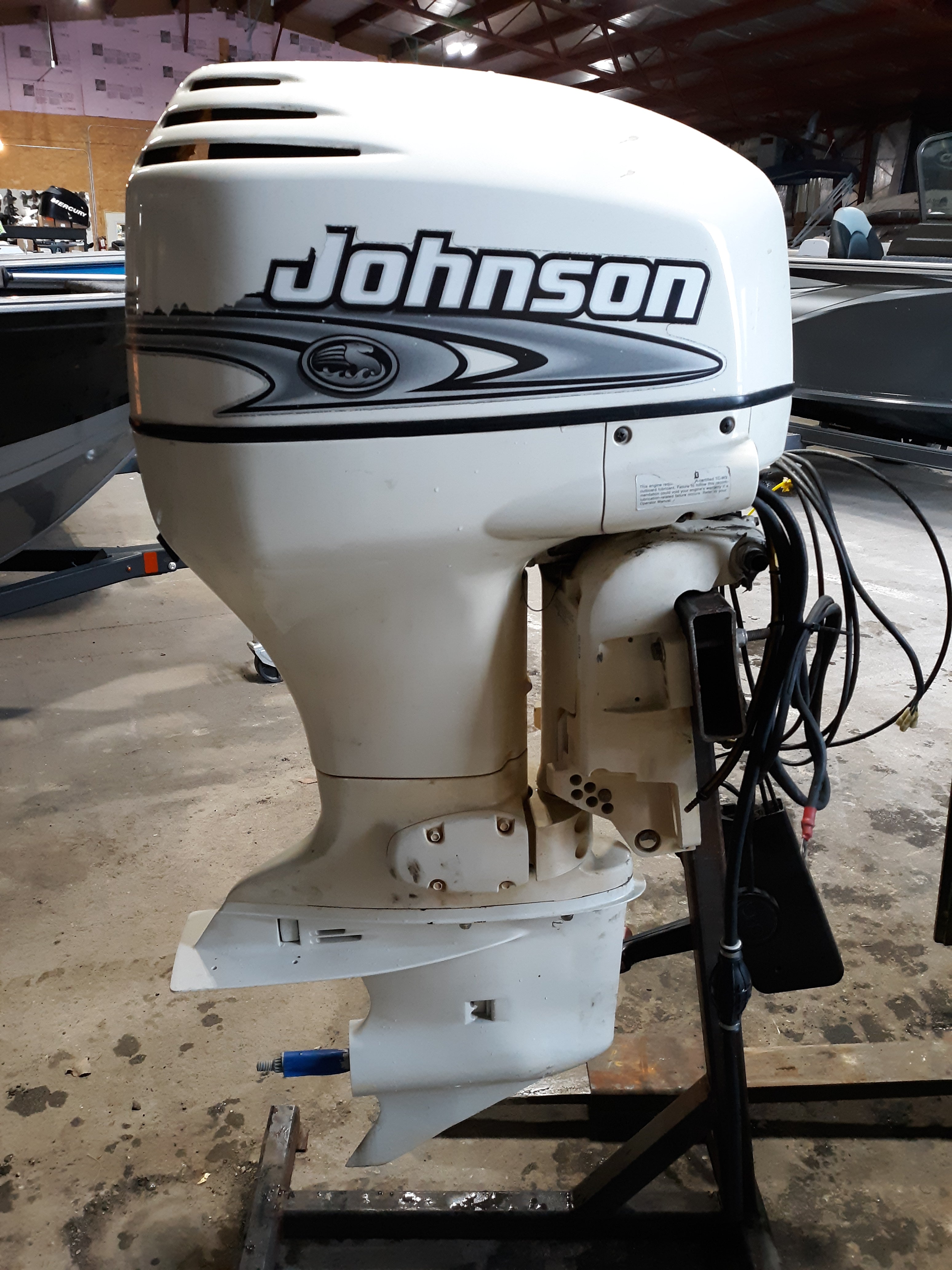 Blue Decal Set For Johnson 90 HP Ocean Pro Outboard (1999-2000)