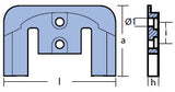 Mercruiser Bravo 1, 2, 3 Cavitation Plate Aluminum Anode 821630