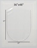 36 X 48 White Shrink Wrap Zipper Access Door