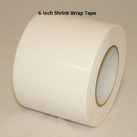 6 Inch White Shrink Wrap Tape 6 Inch X 180 Feet Pinked Edge Replaces DS-706WP