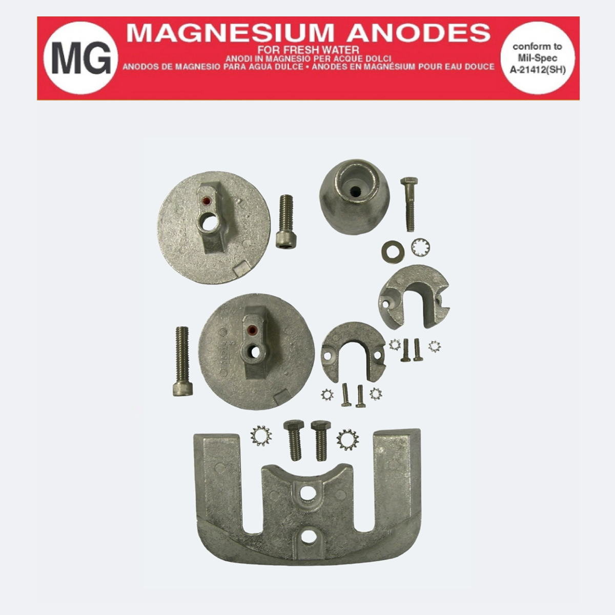 Zincs for Boats Magnesium Anode Kits