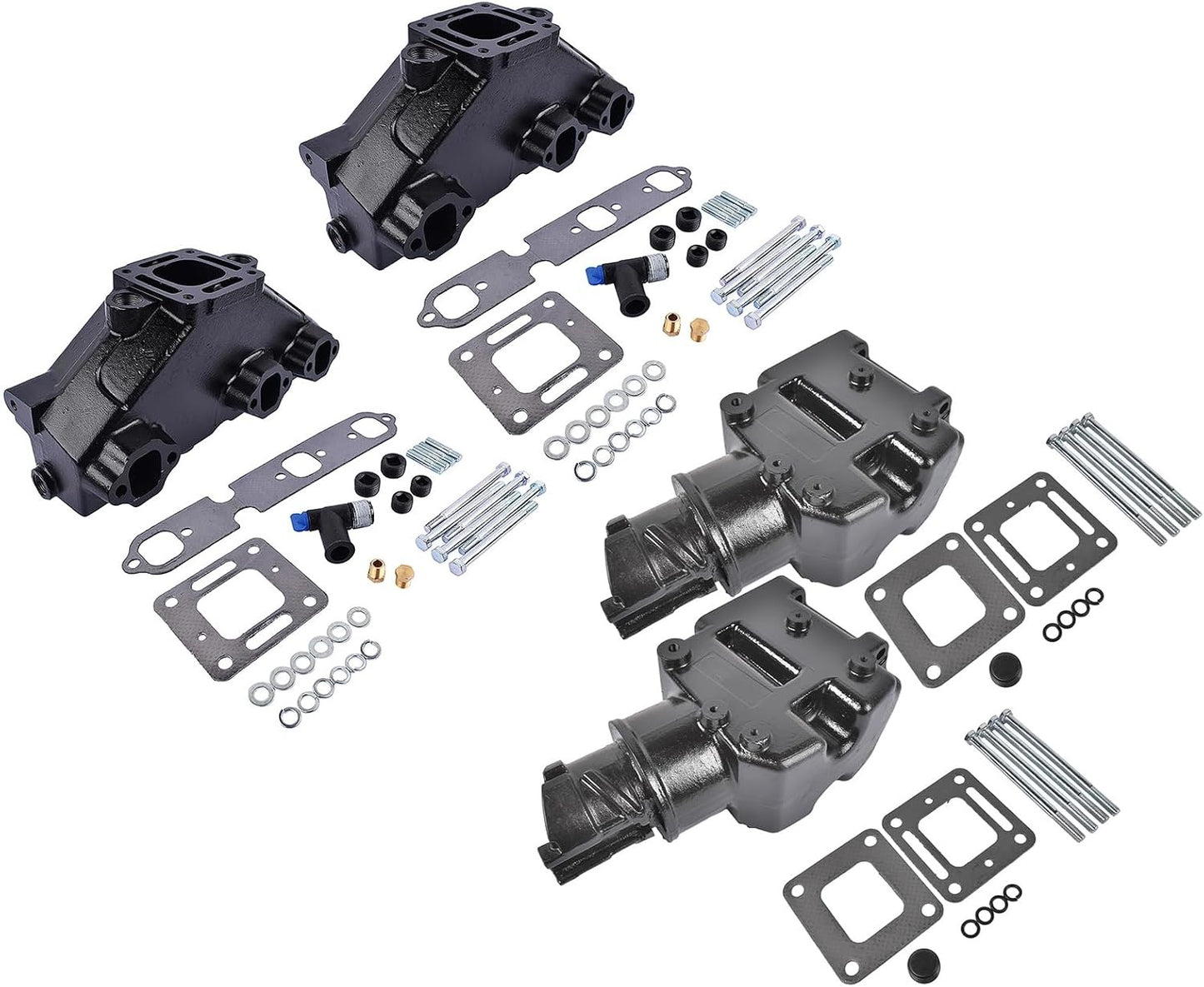 4.3L Mercruiser Exhaust Manifold & Elbow/Riser Kit. 99746A17, 807988A03
