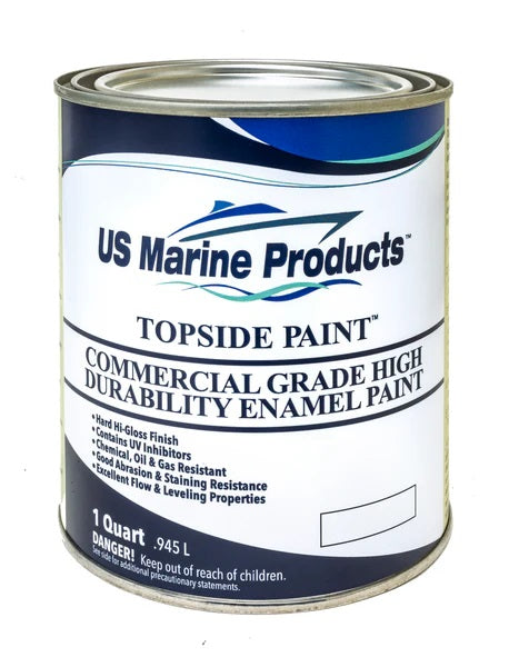 Topside Paint Flat Black Quart