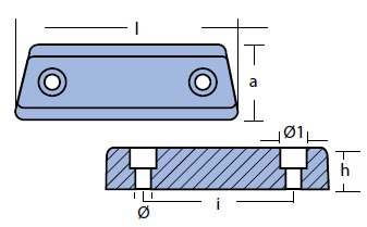 Zinc For Volvo Penta 290 Outdrive Bar Zinc Anode Replaces 852835