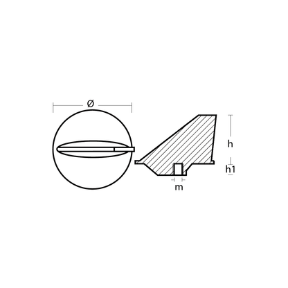 Zinc Anode  For Mercury Mercruiser Standard Trim Tab Skeg 31640 Alpha 1 Gen 1 And Outboards