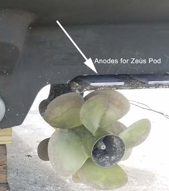 Zeus POD Trim Tab Aluminum Anode Kit - Marine Corrosion Protection 879150A65