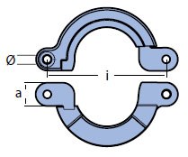 Yanmar Split Ring Sail Drive Zinc Anode YSD-1 SD 20, SD 30, SD 31, SD 40, SD 50, SD 60 196440-026600