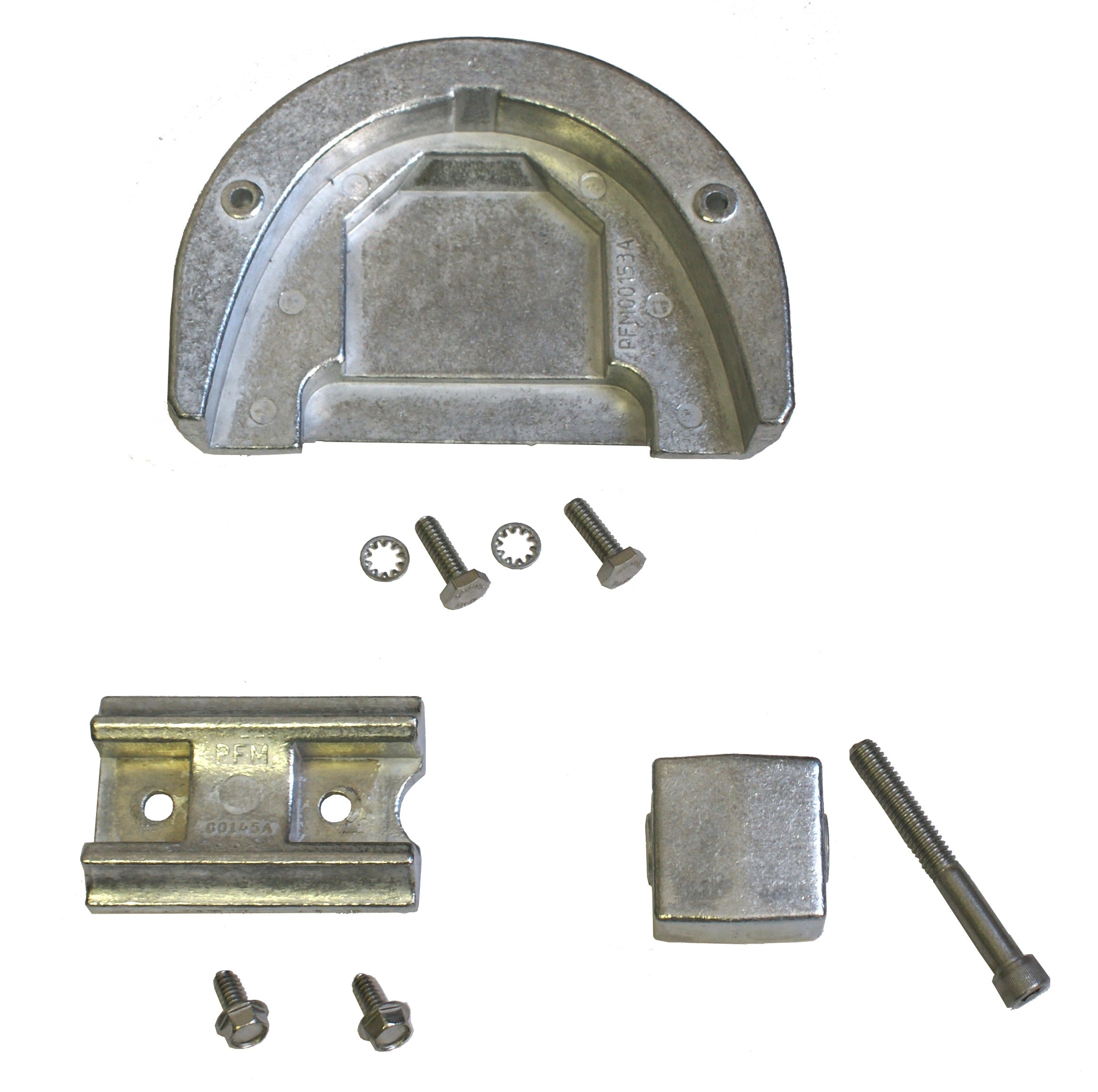 OMC Cobra Aluminum Anode Kit Includes Hardware – Zincs For Boats