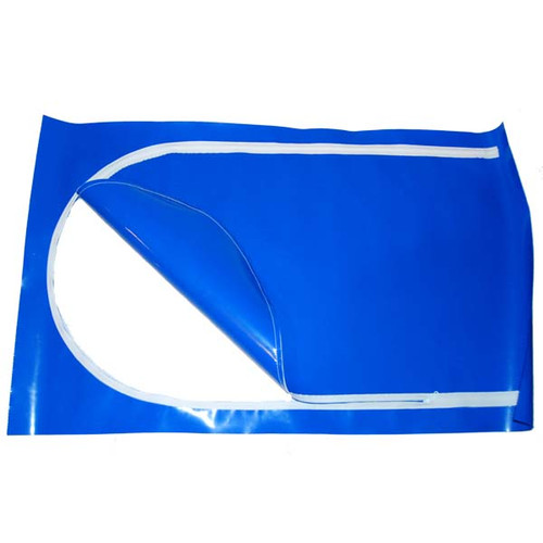 30 x 36 Blue Shrink Wrap Zipper Access Door