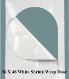 US Marine Products LLC Boat Shrink Wrap Zipper Entry Access Door - White 36", 48", 72"