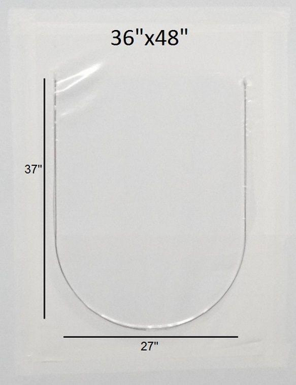 36 X 48 White Shrink Wrap Zipper Access Door