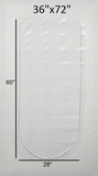 36 x 72 White Shrink Wrap Door Zipper Access Door
