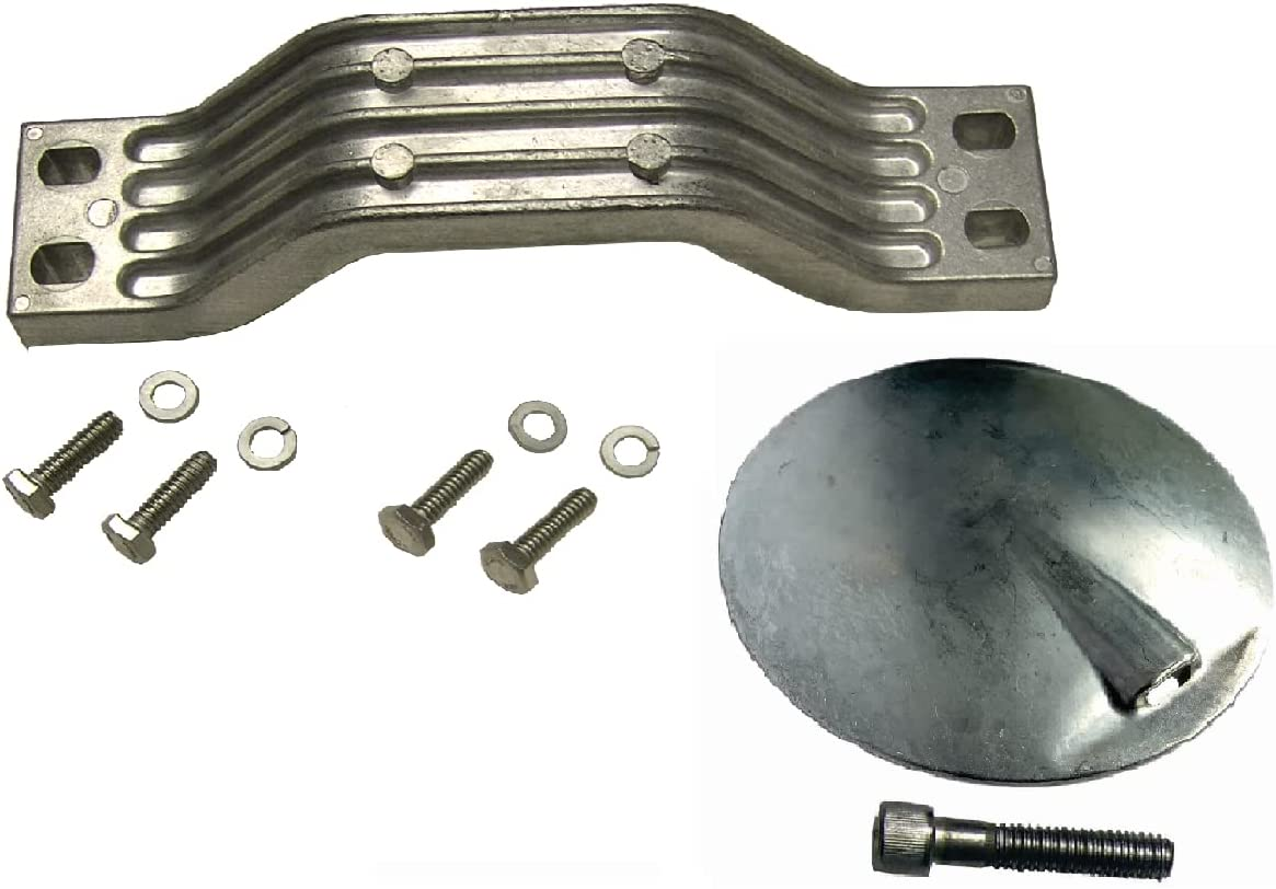 Aluminum Anode Kit For Yamaha F200 F225 F250 F300 3.3L & 4.2L V6 KIT With Flat Skeg Anode