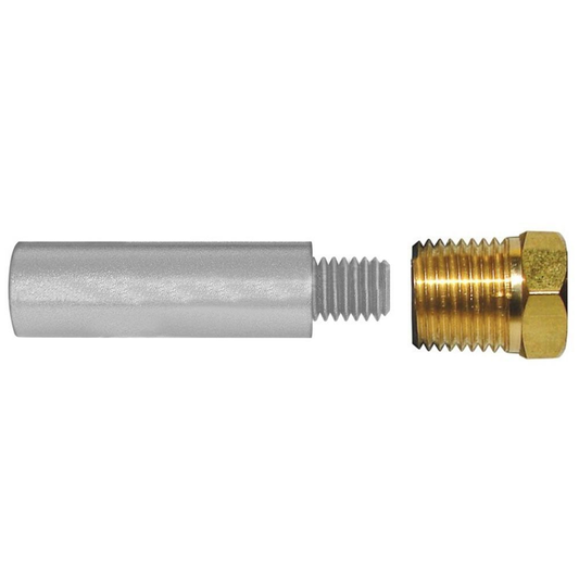 E3 PENCIL ZINC W/ BRASS CAP 2" X 3/4" DIA Zinc 3/4 Inch NPT Threaded Head