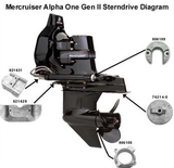 Aluminum Anode Kit For Mercruiser Alpha 1 Generation 2 Includes Hardware
