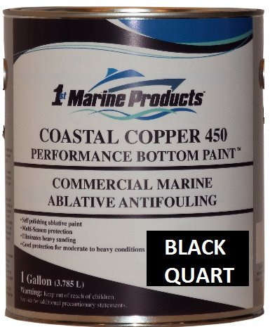 Coastal Copper 450 Bottom Paint - Black Quart