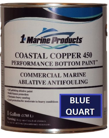 Coastal Copper 450 Bottom Paint - Blue Quart