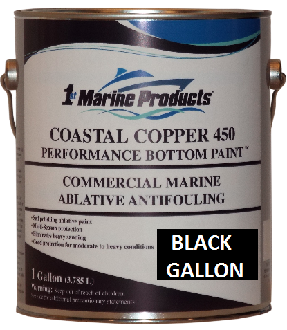 Coastal Copper 450 Bottom Paint - Black Gallon
