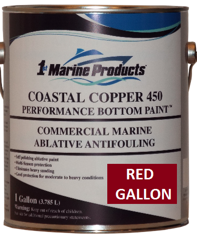 Coastal Copper 450 Bottom Paint - Red Gallon